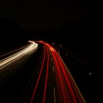 Autobahn bei Nacht (F/8; 30s)