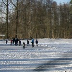 Gefrorener Weiher