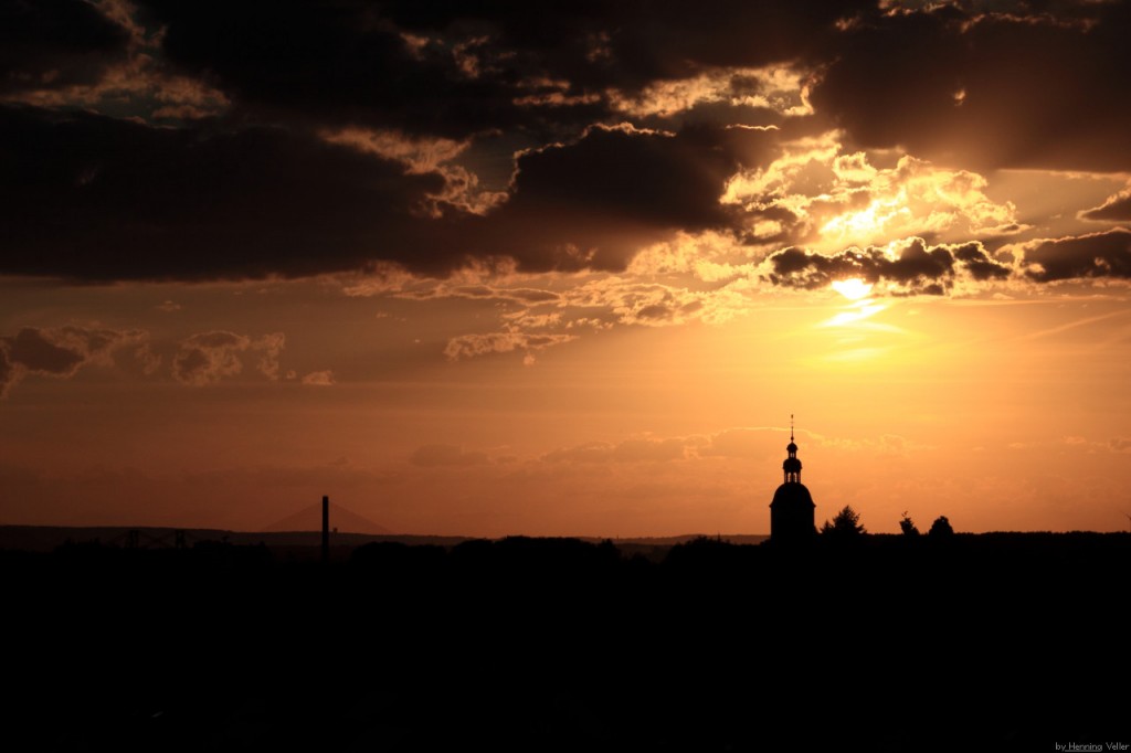 Sonnenuntergang über Vilich