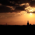 Sonnenuntergang über Vilich