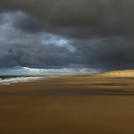 An einigen Tagen gab es beeindruckend aussehende Wetterwechsel am Strand.