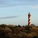 Der Leuchtturm 'Westerlichttoren' nahe Nieuw Haamstede